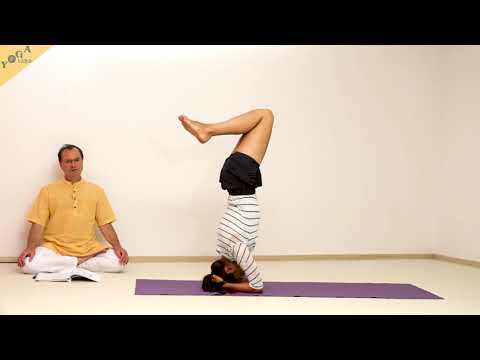Kopfstand mit gebeugten Knien - Yoga Asana Lexikon