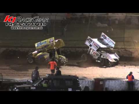 Sprintcars: Peter Lack Rollover - Charlton Raceway