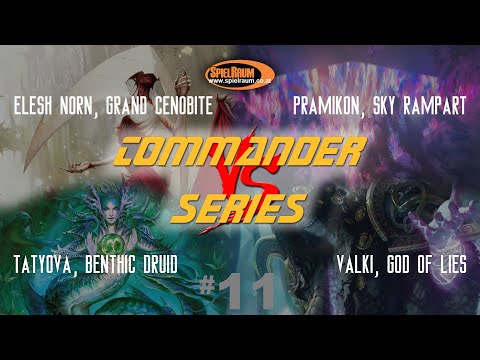 SpielRaum Commander Series - 11 - Elesh Norn vs. Pramikon vs. Tatyova vs. Valki