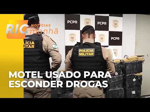 Motel é usado para esconder drogas em Campo Mourão; polícia apreende mais de 300 KG de maconha