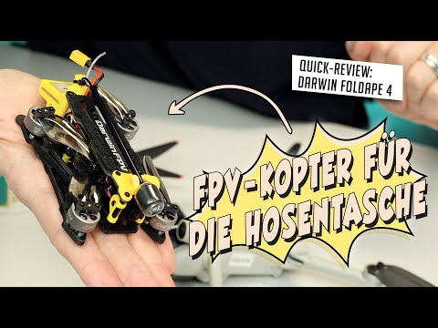 Faltbarer FPV-Kopter unter 250gr: DarwinFPV FoldApe 4