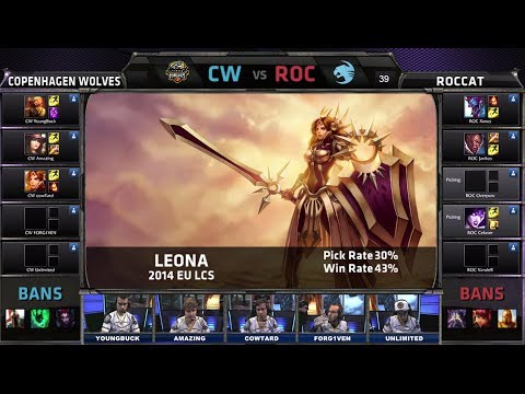 Copenhagen Wolves vs ROCCAT | Season 4 EU LCS Spring split 2014 W5D2 G3 | CW vs ROC Full game HD