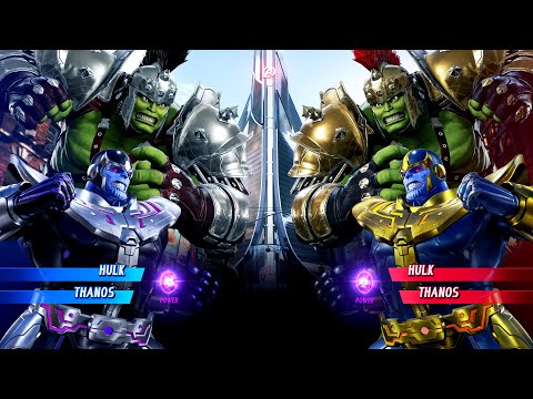 Gladiator Hulk & Thanos vs Hulk & Thanos (Very Hard) Marvel vs Capcom | 4K UHD Gameplay