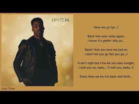 Giveon (feat. Snoh Aalegra) - Last Time (Lyric Video)