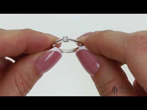 9ct White Gold 0.10ct Diamond Solitaire Ring