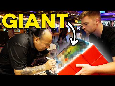 Spray Painting a Giant Rubiks Cube in Las Vegas