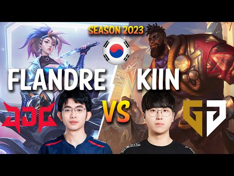 JDG Flandre vs GEN Kiin - Flandre AKALI vs Kiin K'SANTE Top - Patch 13.24 KR Ranked