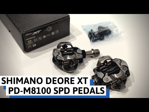 XC Clipless Pedals - Shimano Deore XT M8100 SPD Pedals.