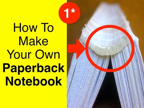Perfect bookbinding tutorial how to make your own paperback ...