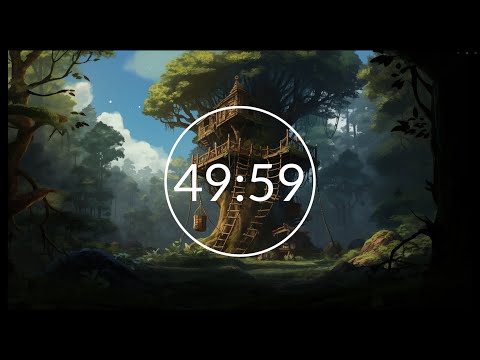 4-Hour Fantasy Focus Pomodoro 🎵 Relaxing Fantasy Music 🎵 50/10 Timer: Ranger's Outpost