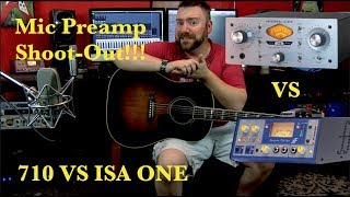 Video thumbnail for Mic Preamp Shoot-out!! Universal Audio TwinFinity 710 VS Focusrite ISA One by Cryptic Mask Guitar