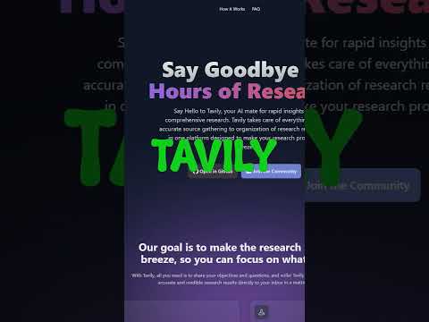 AI Tools - Tavily #shorts