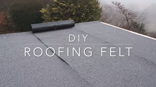 DIY Bitumen roofing felt