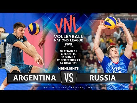 Argentina vs Russia | Highlights Men's VNL 2019