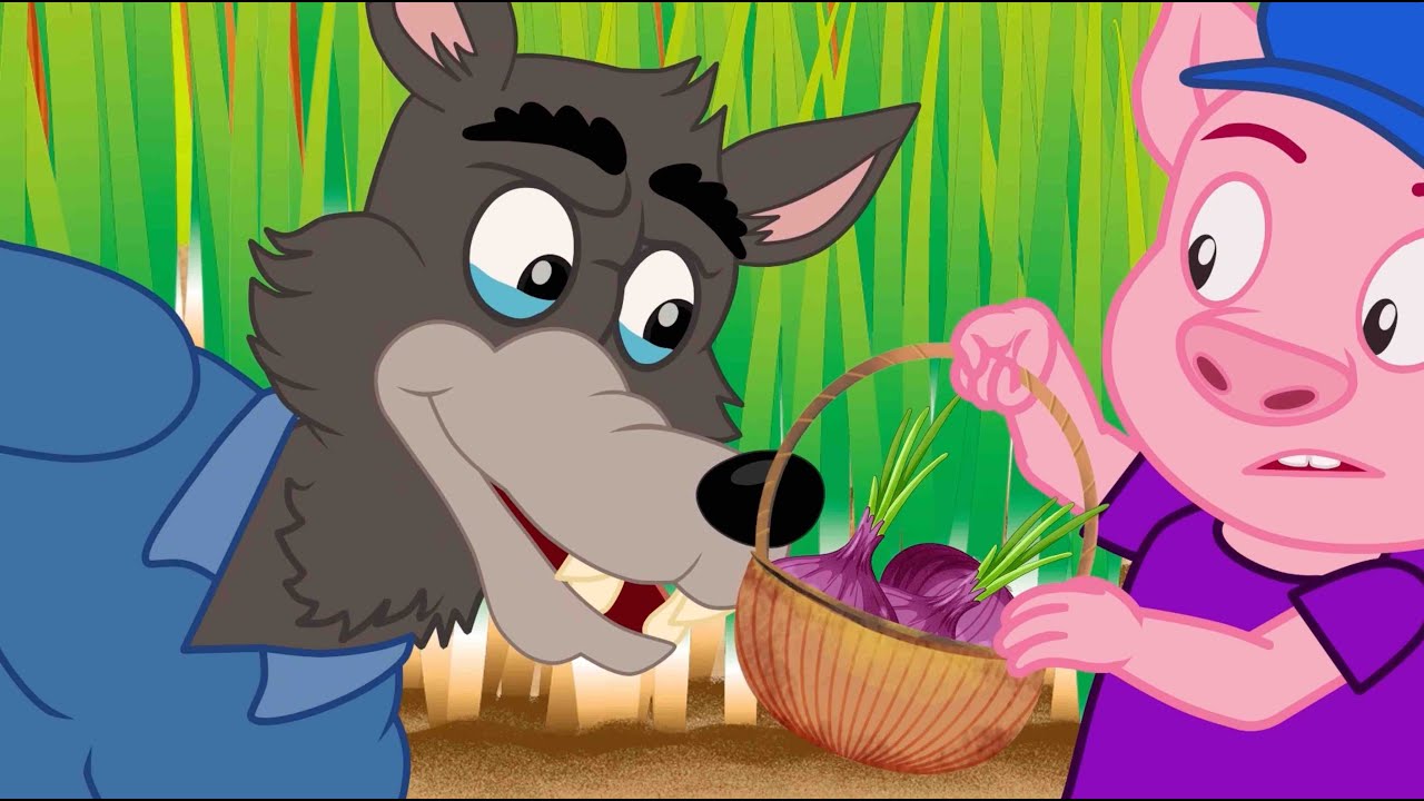 Os Três Porquinhos vão Comer Pizza | Conto | Desenho Animado com @OsAmiguinhosTV