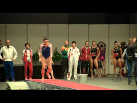 CALLON Lea (FRA) - 2015 Trampoline Worlds - Qualification TU Routine 1