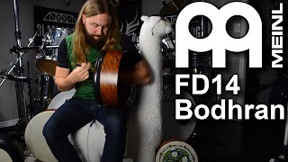 Video thumbnail for Exploring the Sound of the Meinl FD14IBO Bodhran | Irish Drum Review & Demo by Black Bridge Sound