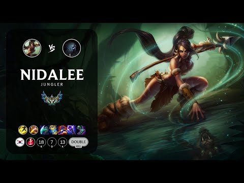 Nidalee Jungle vs Kindred - KR Challenger Patch 12.22