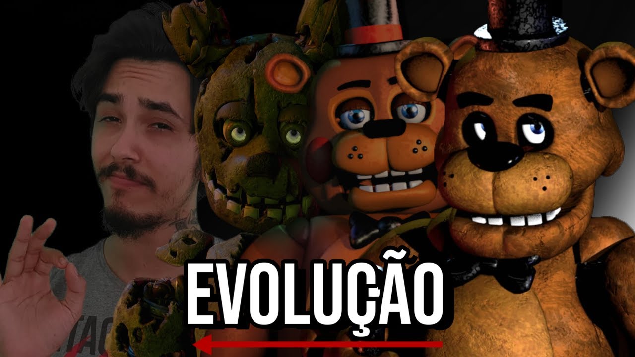 A incrível evolução da franquia FNAF (ate certo ponto)