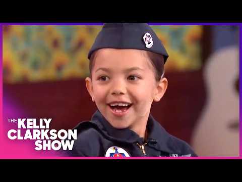7-Year-Old Aspiring Fighter Pilot Freaks Out Meeting Her Idol