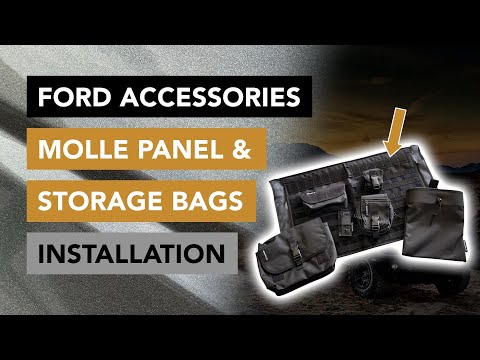 How to Install the Ford Accessories Tailgate Molle Panel and Bags VM2DZ54407B00A - 2021+ Ford Bronco