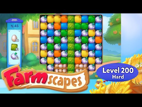 Farmscapes Level 200 Hard | No Boosters | Playrix
