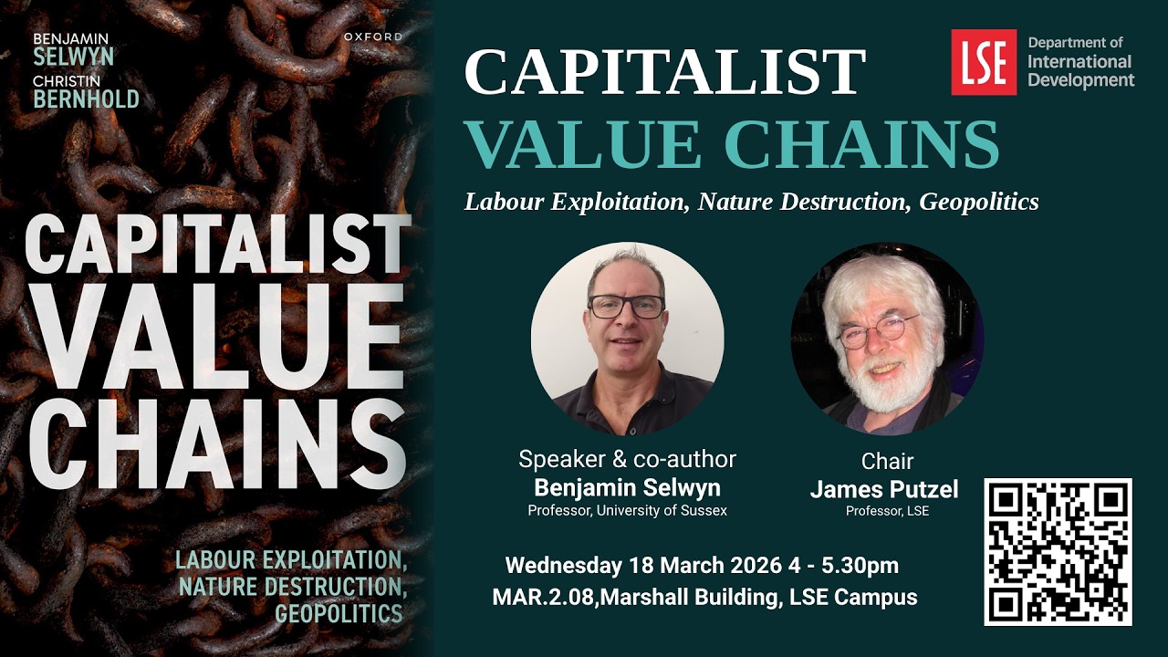 Book Launch - Capitalist Value Chains: Labour Exploitation, Nature Destruction, Geopolitics