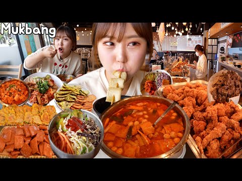 Mukbang | Buffet luxuoso de comida coreana à vontade por apenas 10.000KRW (8 USD) 🍱🍜😋