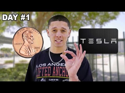 TRADING $0.01 INTO A TESLA IN 7 DAYS