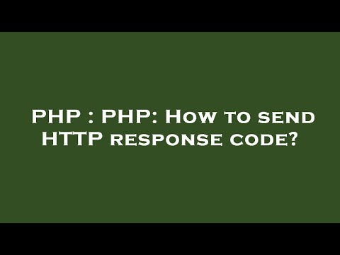 Php Php How To Send Http Response Code