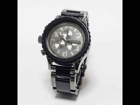 COOLWATCH31 A037-899 NIXON CHRONO 42-20 Gunmetal Black Acetate ニクソン クロノ ガンメタル ブラック アセテート A037899