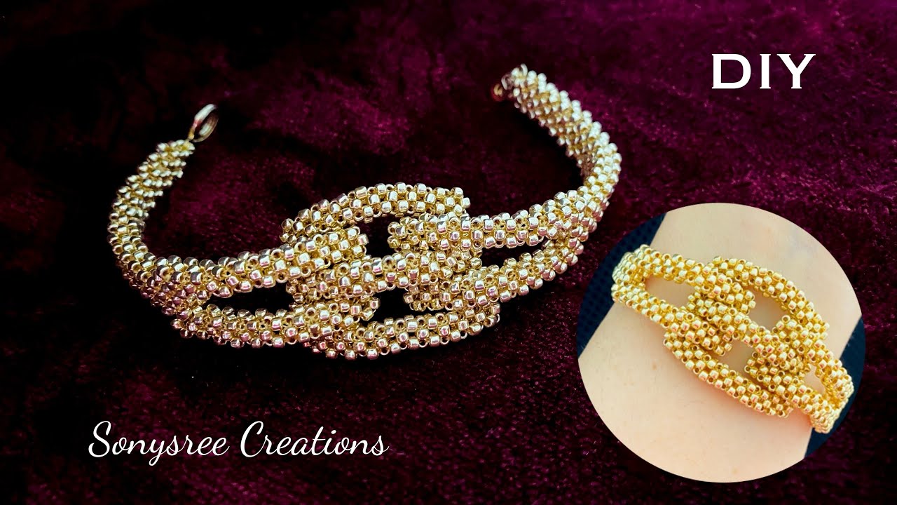 DIY Christmas gift idea || Seed Beads Bracelet || CRAW Stitch Bracelet