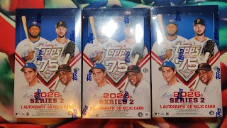 Topps Series 2 2026 Hobby Box! Can we pull a good auto/relic? #topps #sportscards 