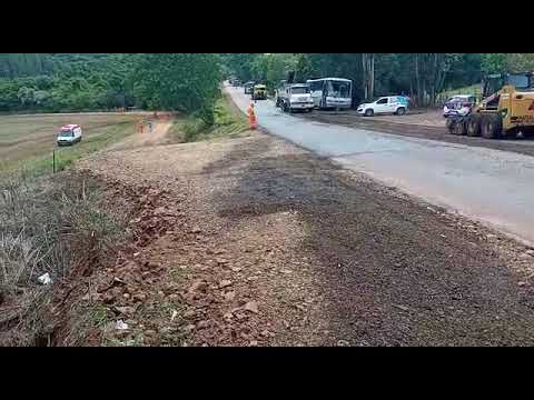 Caminhão desgovernado provoca acidente e morte na BR-573