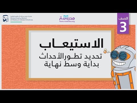 الاستيعاب/ تحديد تطور الأحداث بداية وسط نهاية