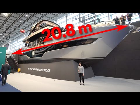 SUPERYACHT 2023! 20,8m Luxus Yacht Cranchi Sessantasette 67 Flagship Collection. Roomtour alle Räume