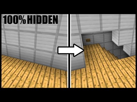 Cubey - Fully Hidden OPENING WALL & STAIRCASE! - Minecraft Tutorial