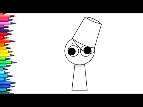 Brud from Incredibox Sprunki Drawing, Painting & Colouring for Kids and Toddlers_ Child Art 