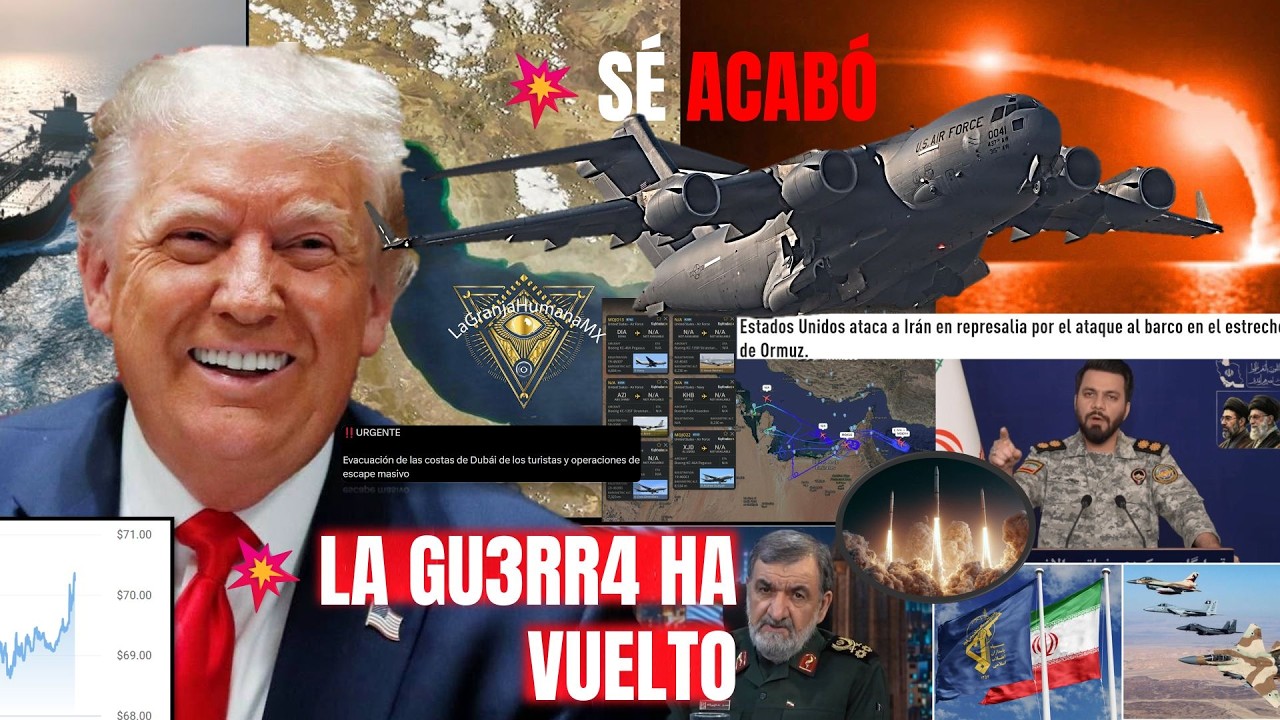 💥LA GU3RR4 HA VUELTO. TRUMP 4T$CA A IRAN Y ESTE REACCIONA. LUCHA X EL ESTRECHO DE ORMUZ. SE PRENDIO