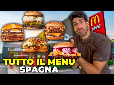 MANGIO TUTTO IL MENÙ DEL MCDONALD'S IN SPAGNA