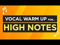 BEST Vocal Warmup for HIGH NOTES | High-pitch with power, you'll be amazed!