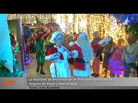 La Navidad se enciende en el Princesa Yaiza con la llegada de Papá y Mamá Noel