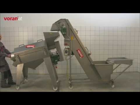 voran de-stoning machine EP1000 with elevator SA - cherries and apricots