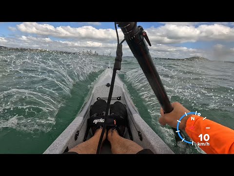 Strong headwinds & choppy water - Epic V7 surfski