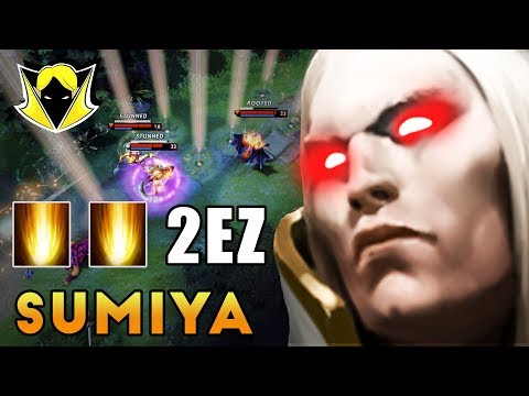 Sumiya Invoker 200IQ Plays VS Slark And Queen Of Pain Dota 2 7.15