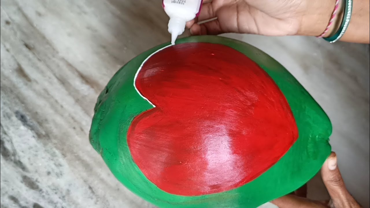 How to decorate coconut for marriage//kobaribondam decoration for wedding//simple decoration ideas