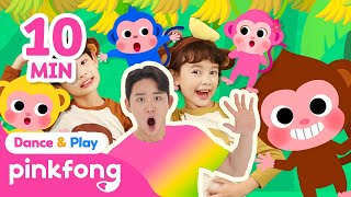 Download lagu [Monkey Special] 🐒 Monkey Bananas and More｜Compilation｜Kids Dance｜Pinkfong Dance & Play  mp3