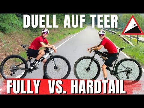 Full-suspension vs. hardtail: A duel on tarmac – nobody expected this! #mountainbike #cycling
