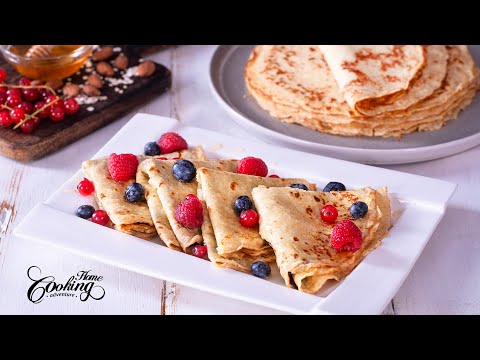 Gluten-Free Crepes - Easy Refined Sugar-Free Almond Oat Crepes Recipe