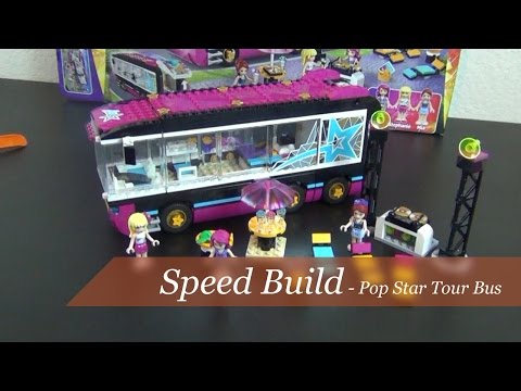 Speed Build - Lego Friends Pop Star Tour Bus Set #41106